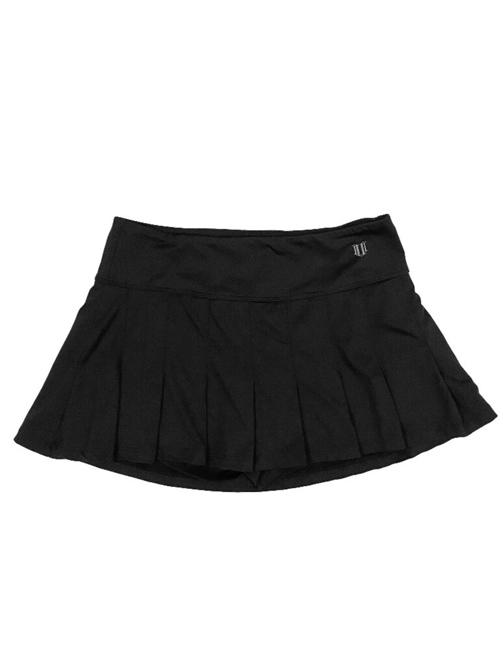 Eleven by Venus Williams black pleated mini athletic tennis skort skirt